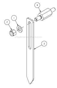 Page U Diagram and Parts List for MK-6026KBG  MK Diamond Concrete Saw